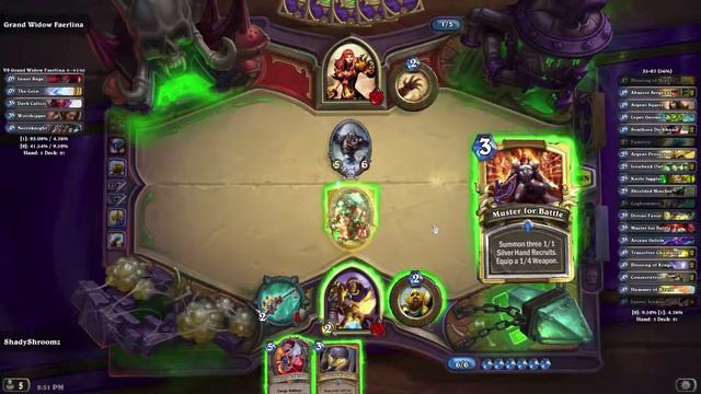 How to Beat Grand Widow Faerlina - Normal Mode | Hearthstone Tutorials [Naxxramas Adventure]