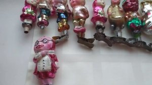 Самая красивая коллекция елочных игрушек СССР 50-х годов