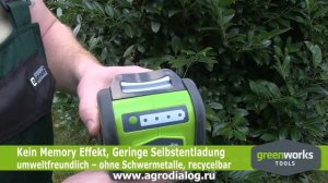 Аккумуляторы Greenworks G40B2 и G40B4