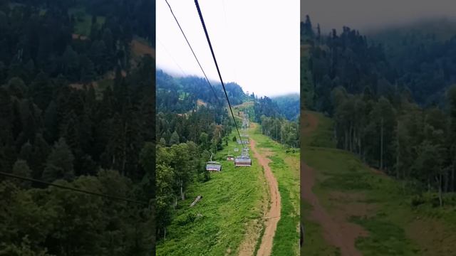 Канатная дорога Роза Пик на Красной Поляне, Краснодарский край.  Rose Peak on Krasnaya Polyana