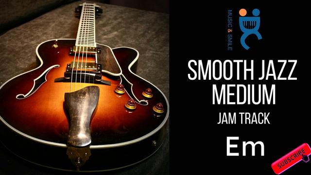 Smooth jazz Medium - Backing Jam track Em 2