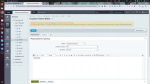 Урок 04. Создание страниц и разделов на сайте