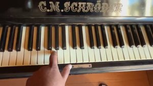 пианино "C.M.Schroder"