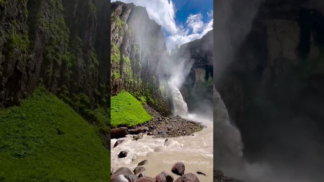 Водопад Каракая-су, Республика Кабардино-Балкария⛰💦https://t.me/vzgliani_blog