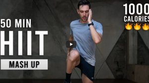 50-минутная жиросжигающая HIIT-тренировка _ сжигание 1000 калорий (для всего тела, в домашних услови