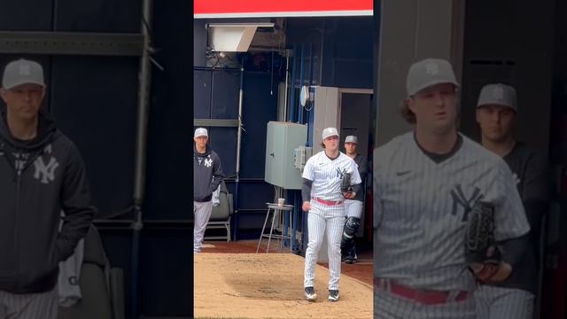 Gerrit cole and Matt Blake pregame (MothersDay)