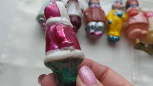 Елочные игрушки СССР. 40-60 г. Серия "Счастливое детство'".