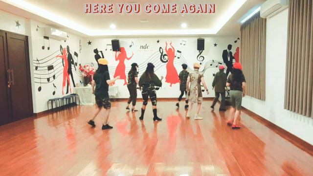 HERE YOU COME AGAIN - LINE DANCE (Joshua Talbot) | NDC STUDIO смотреть онлайн