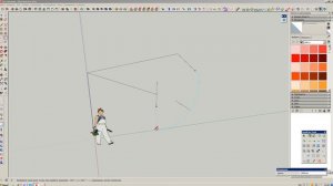 пандус без плагинов в sketchup