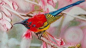 Картина Птицы Объемные Картины Маслом Птицы Панно На Стену