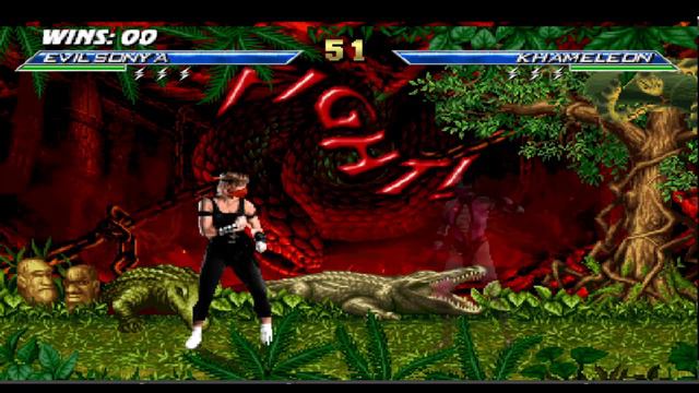 Playing as Evil Sonya (Kano x Sonya MK1) in Mortal Kombat Chaotic New Era