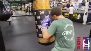 Gervonta Tank Davis TRAINING Curmel Moton at Floyd Mayweather TMT Gym throwback