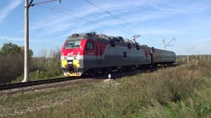 Электровоз ЭП1М-832 с туристическим поездом Нижний Новгород - Арзамас