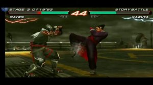 TEKKEN 6 PSP | STORY BATTLE RAVEN - gameplay