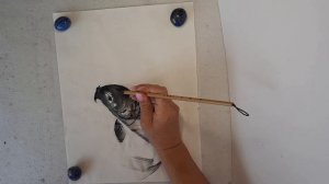 Карп японской кистью)) Наблюдаем и ловим волны релакса!