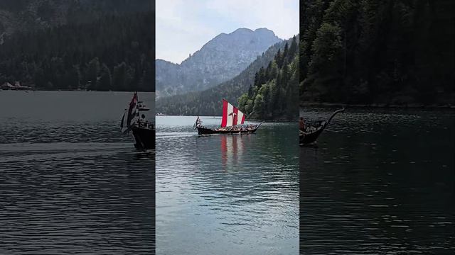 Абхазия, на озере Рица. Abkhazia, on Lake Ritsa. #сухум #абхазия #озерорица #abkhazia #ozeroritsa