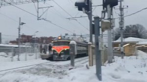 Ретропоезд ЭР2К 'Лахта' Рейс Васкелово — Выборг. Делает остановку на о.п. Удельная!