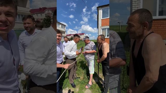 Жильцы дома перегородили путь жениху, который приехал за невестой. Требуют выкуп. #чуваши #чувашия