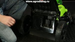 Аккумуляторная газонокосилка Greenworks GD40LM45 – установка мульчирующего комплекта