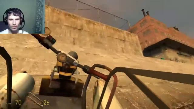 Убегаем от альянса на воздушной подушке Half Life 2