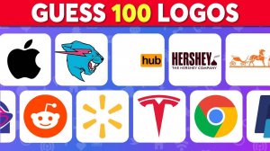 Guess The 100 Logos in 3 Seconds _ Easy, Medium, Hard, Extra Hard _ Logo Quiz 2023