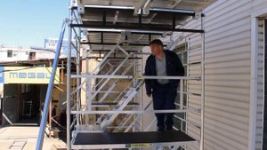 Подмости строительные передвижные MEGAL ПСП/11 для отделочных работ.