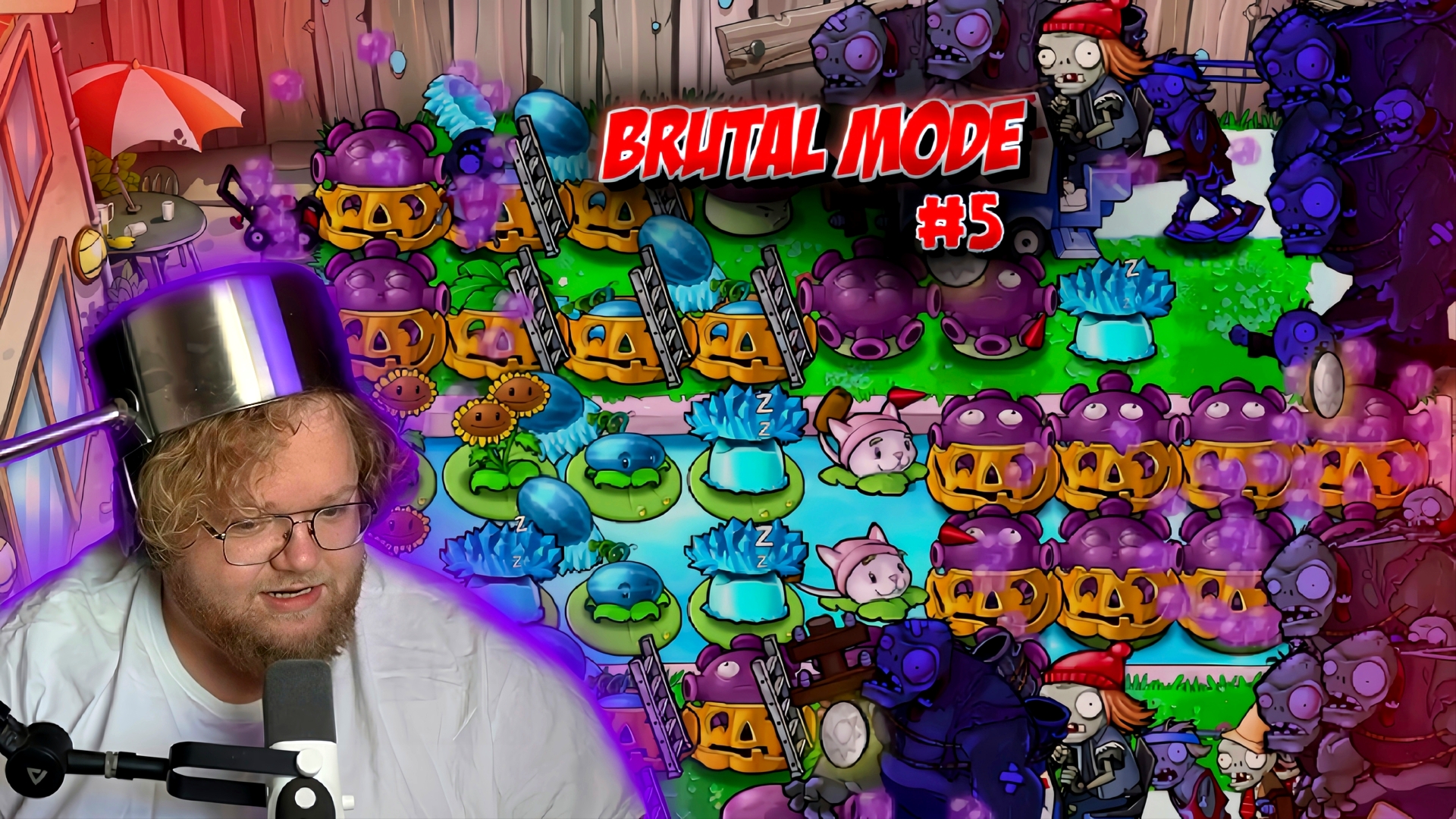 (5 ЧАСТЬ) "Т2х2 ПРОДОЛЖАЕТ ПРОХОДИТЬ ТЯЖЕЛЫЙ МОД НА PVZ // ИГРАЕТ В Plants vs. Zombies Brutal Mode смотреть онлайн
