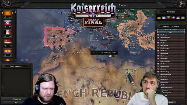 Kaiserreich Weekly 2021 Tournament| Grand Final | Kaiserreich | Hearts of Iron IV | 13 смотреть онлайн