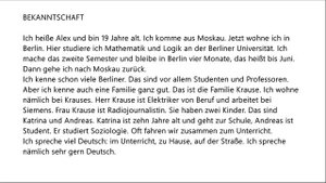 Bekanntschaft  | Lektion 1  Andruschtschenko