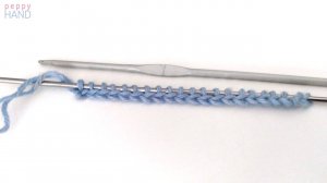 Набор петель при помощи крючка | Вязяние спицами