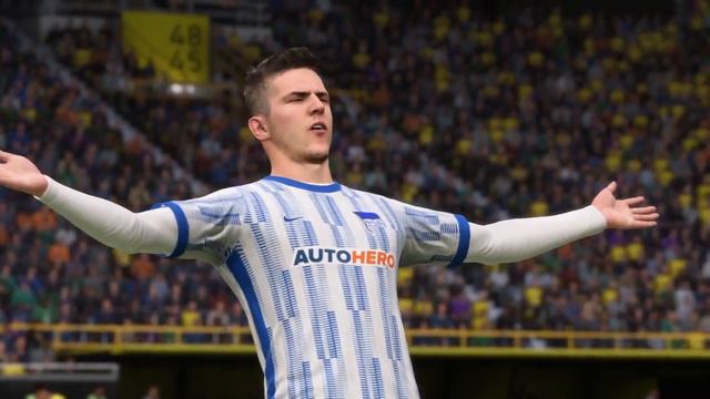 Borussia Dortmund vs Hertha Berlin  FIFA 22 PC Gameplay