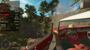 Far Cry 6 - RYZEN 5 5500U - 16GB RAM - VEGA 7 - Benchmark