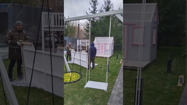Ростов - Москва - Казань. Монтаж игрового домика. #игровыедомики #детскиедомики #playhouse