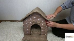 TipiPets Мягкий домик (звезды на кофе)