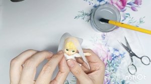 Ватная игрушка "Маша", часть 4