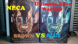 Comparison! Neca 2018 Ultimate Alien Warrior from Aliens Film (Blue vs Brown)!