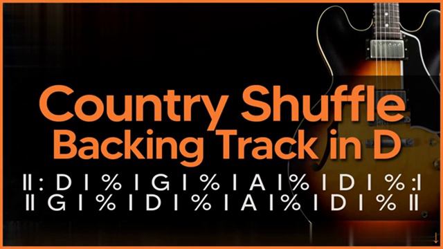 Contry Suffle Backing Track in D