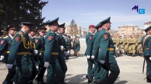 В Рубцовске торжественно вручили боевое знамя полку Росгвардии