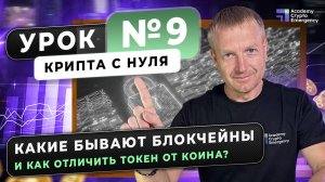 Какие бывают блокчейны и как отличить токен от коина? Урок 9 #криптаснуля#обучениекрипте#криптаснуля