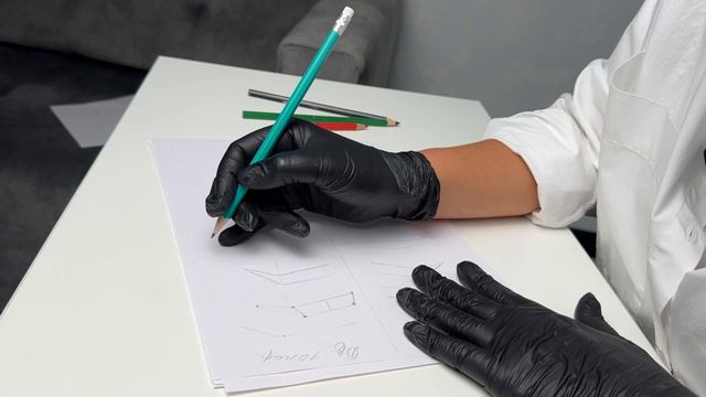 Отрисовка бровей по точкам, отработка штрихов на хвосте смотреть онлайн