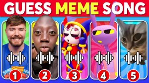 Guess The Meme SONG 🎤 The Amazing Digital Circus, Chipi Chipi Chapa Chapa, MrBeast, Tenge Tenge