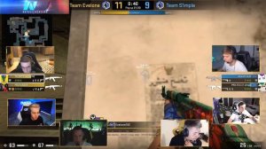 Симпл камбэчит на турнире 2х2 против Эвелона. 2 карта csgo