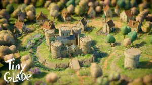 🌻 Tiny glade | Строим замок из игры War Craft #tinyglade