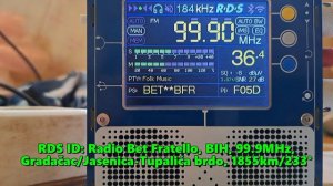 31.08.2024 12:14UTC, [Es], Radio Bet Fratello, Босния и Герцеговина, 99.9МГц, 1855км