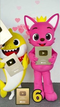 Pinkfong has Claimed the YouTube Throne 👑✨#GoldenPlayButton #shorts