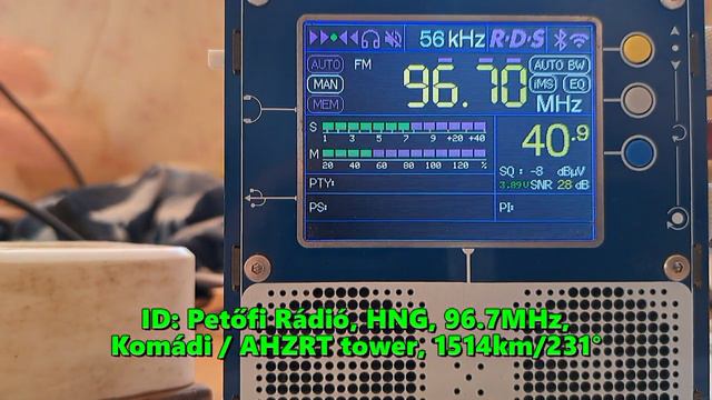 31.08.2024 12:00UTC, [Es], Petőfi Rádió, Венгрия, 96.7МГц, 1514км