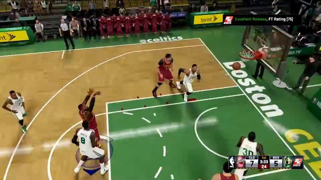 NBA 2K15 Gameplay Celtics vs Cavaliers PC Ultra Settings смотреть онлайн