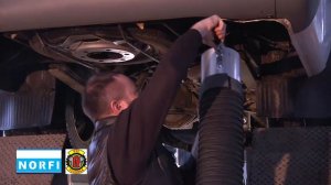 Мобильные катушки Norfi для удаления выхлопных газов.