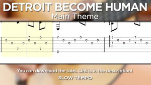 Detroit: Become Human - Main Theme Guitar Tutorial | Guitar Lesson + TABS