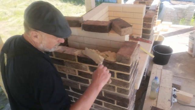 Кирпич "донские зори" метод укладки.